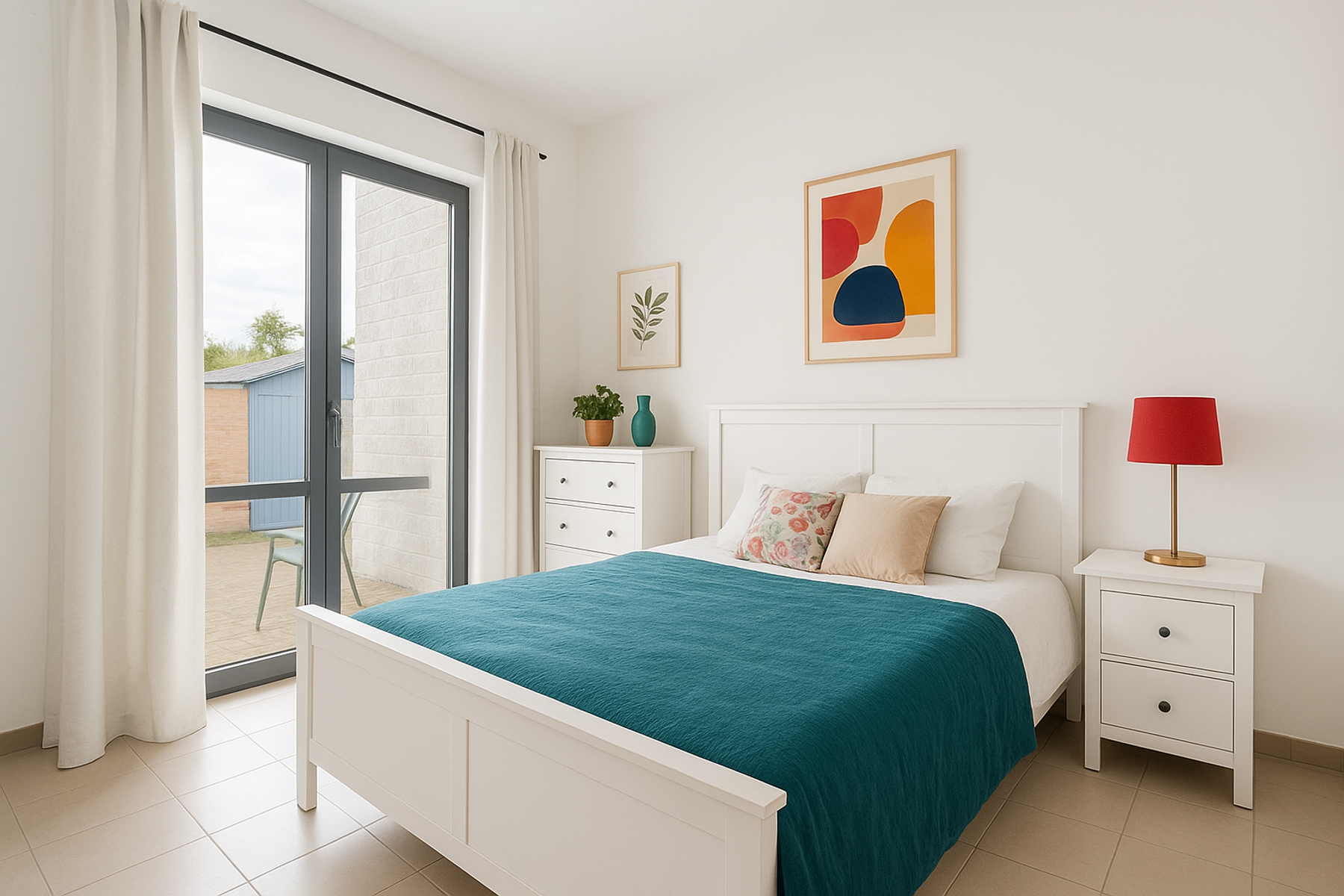 Gelijkvloers appartement met terras in Denderhoutem
