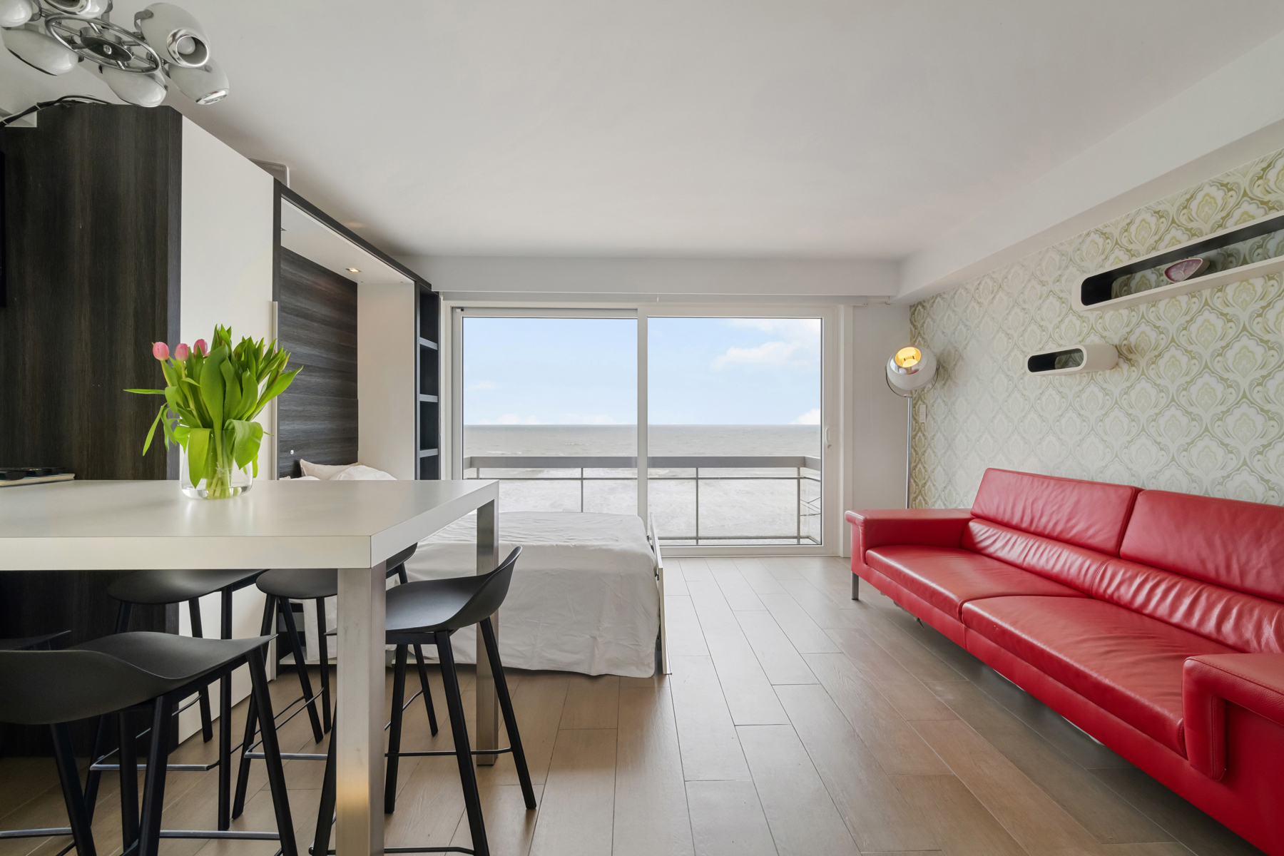 Studio met frontaal zeezicht in Middelkerke