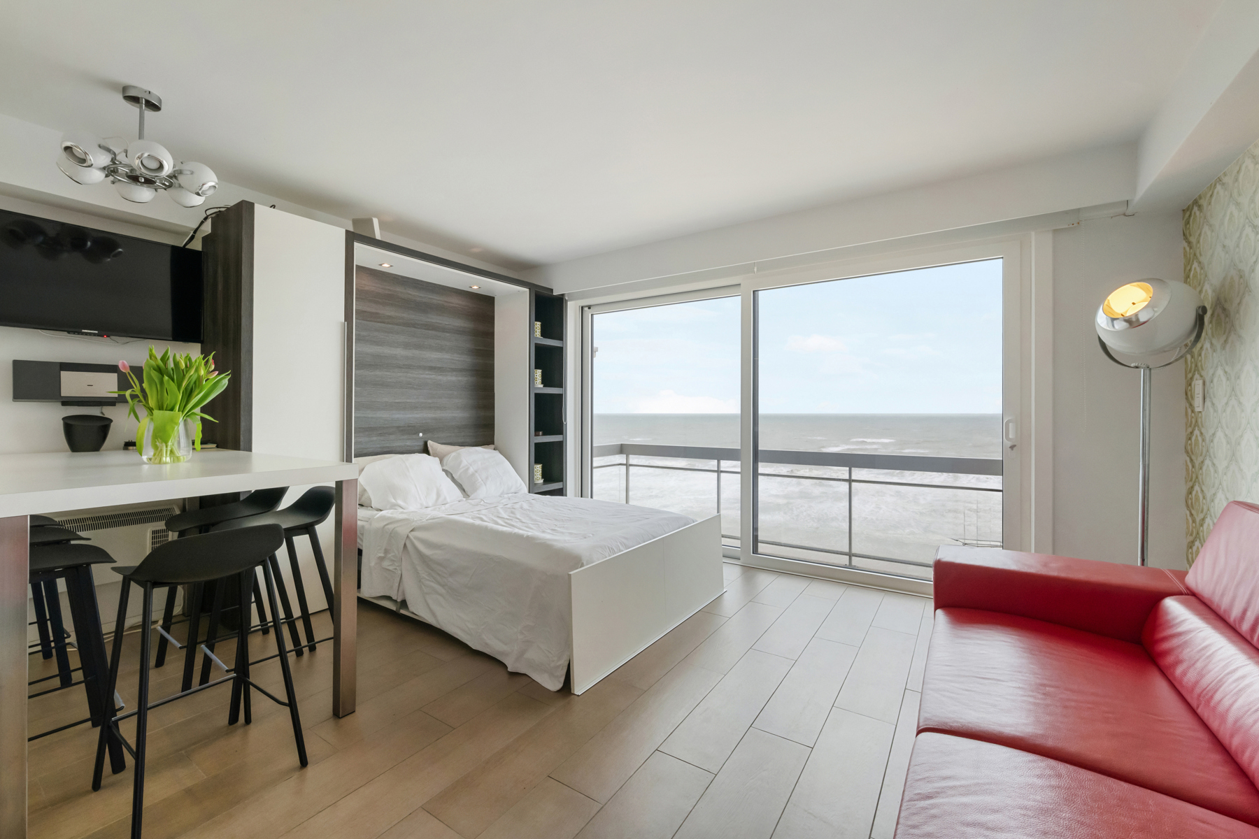 Studio met frontaal zeezicht in Middelkerke