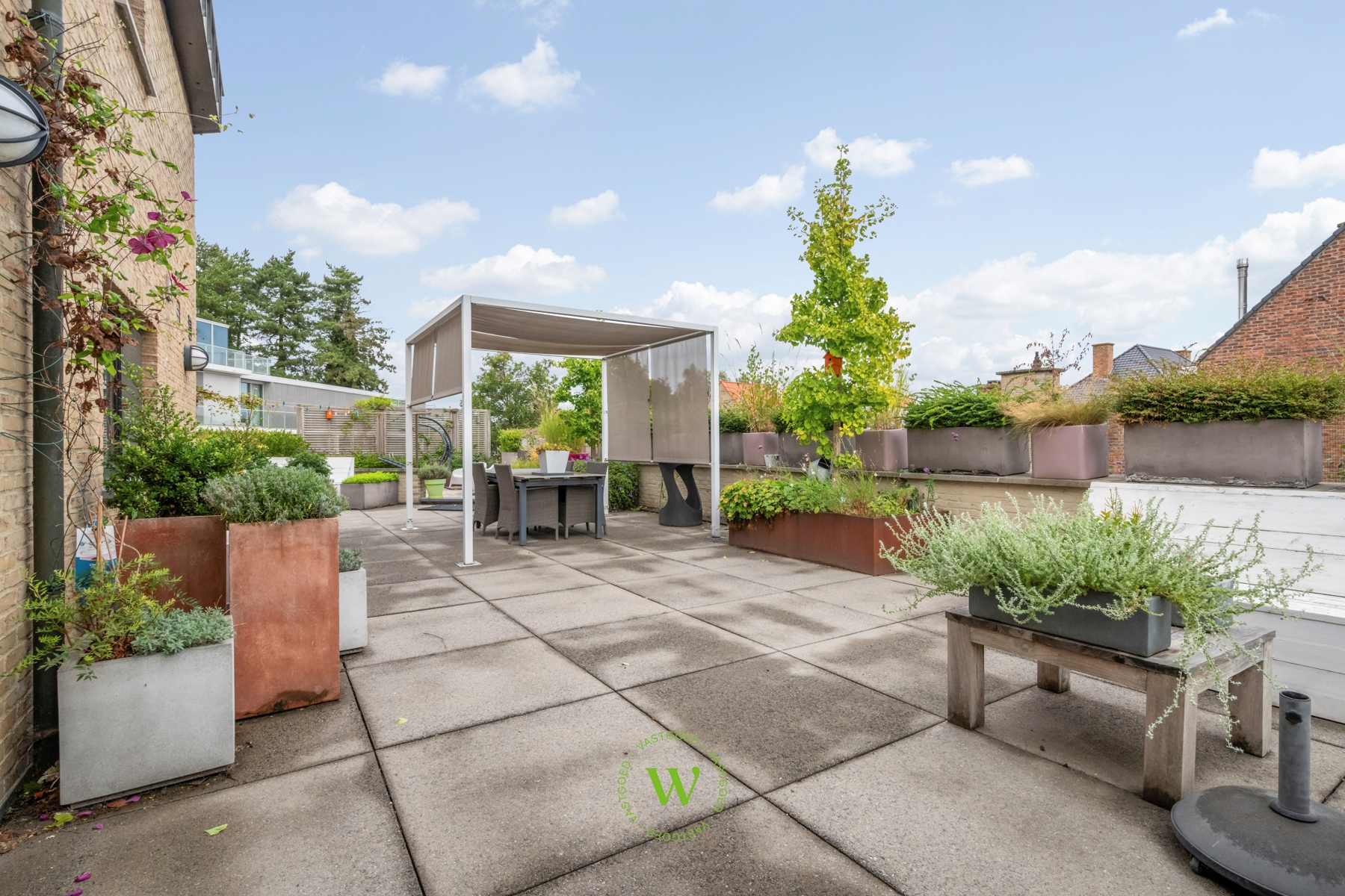 Uitzonderlijk triplex-appartement: ruimte, licht+topligging.