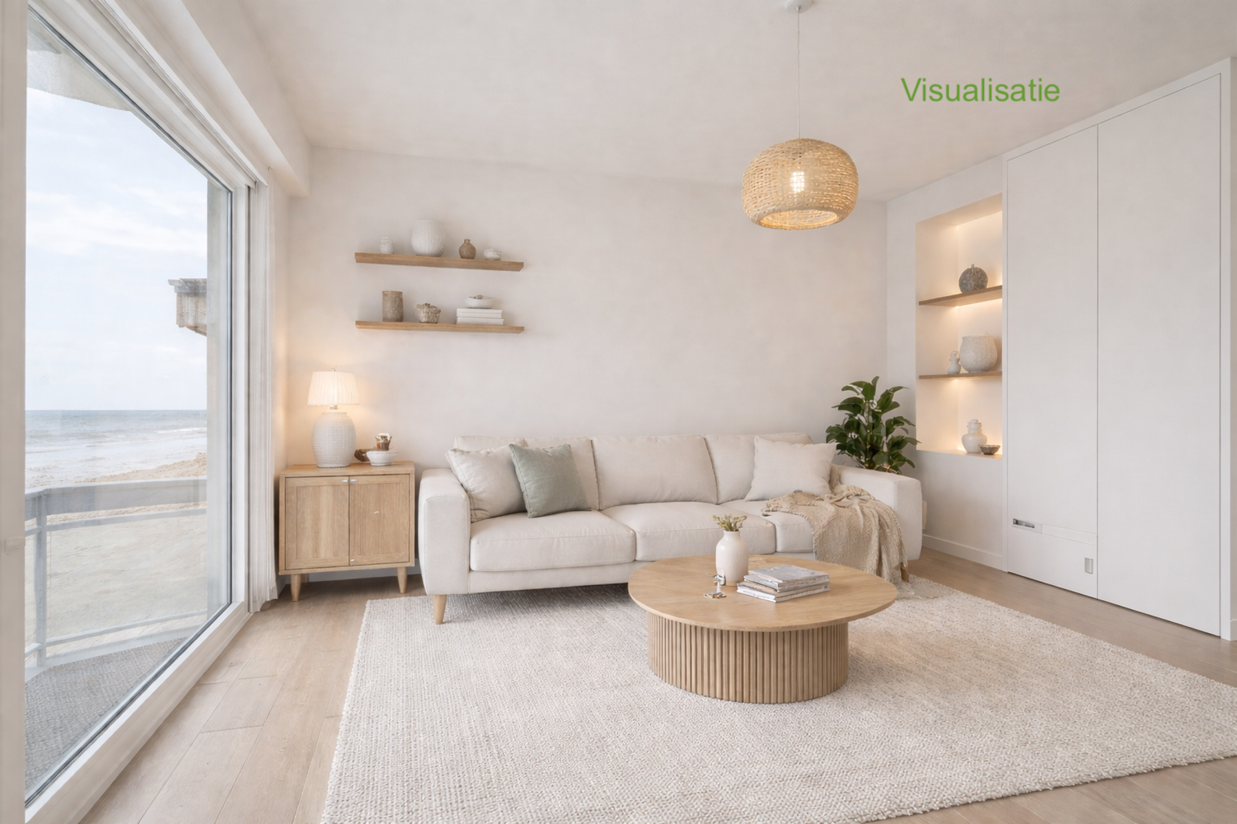 Studio met frontaal zeezicht in Middelkerke