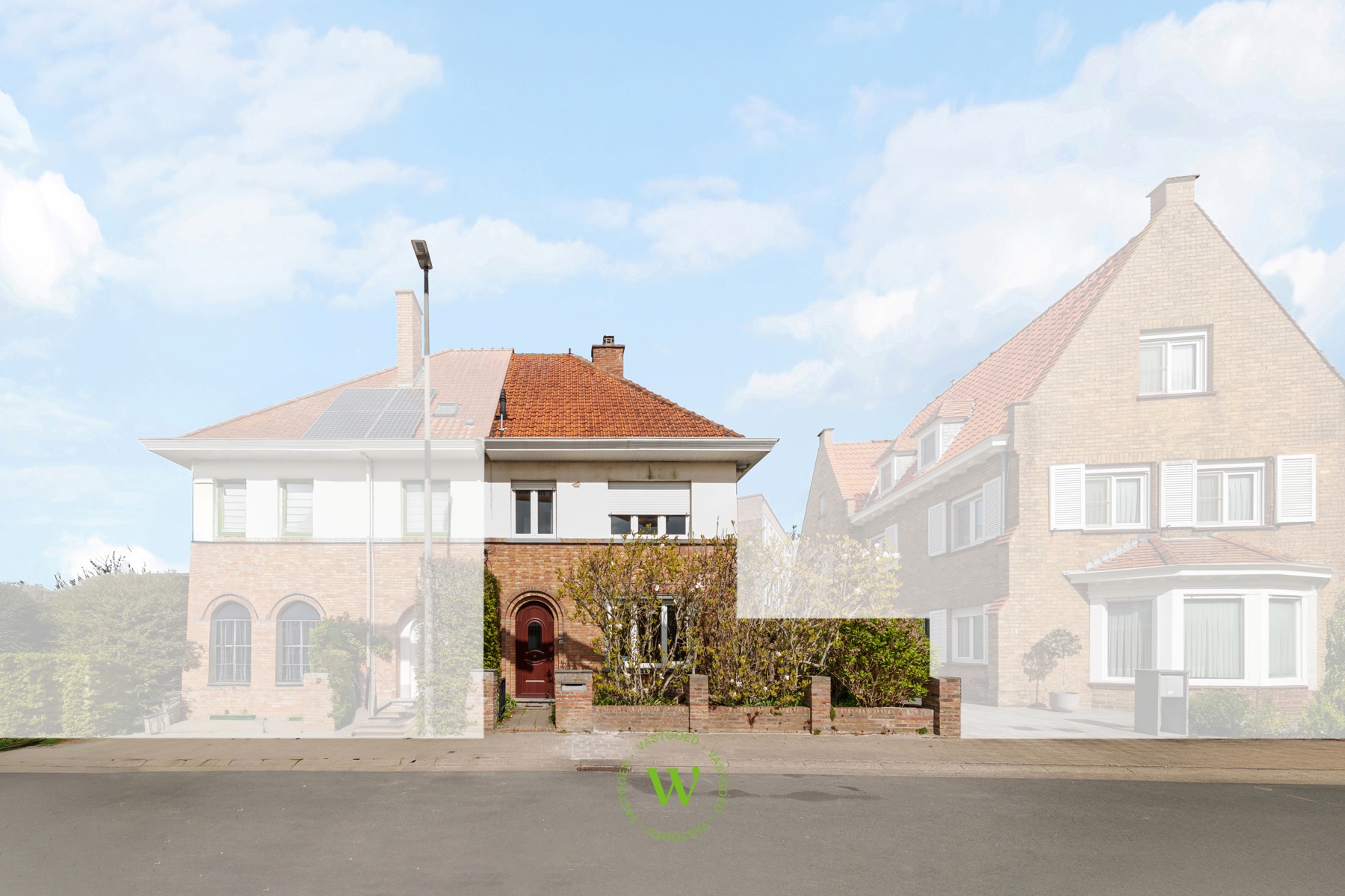 Verrassende en charmante halfopen bebouwing te Assebroek.